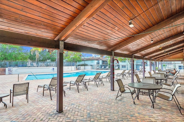 470 N Laurel Dr Unit 3A, Margate, FL 33063 - view of patio with a community pool