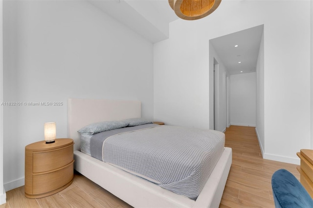 2655 S Bayshore Dr Unit 2012, Miami, FL 33133 - bedroom with light wood finished floors and recessed lighting
