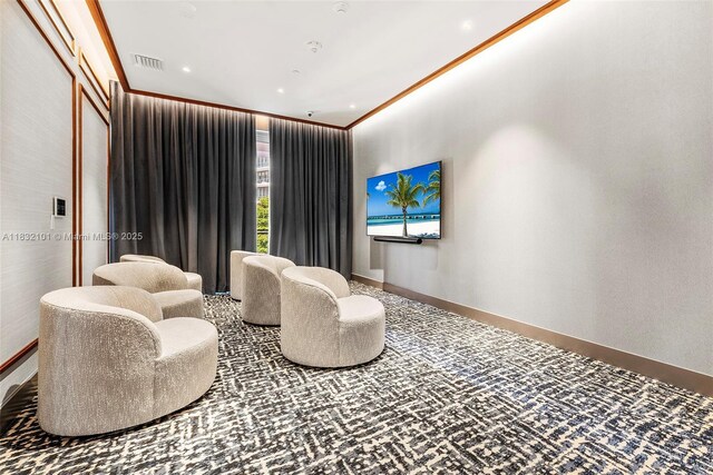 2655 S Bayshore Dr Unit 2012, Miami, FL 33133 - sitting room with ornamental molding