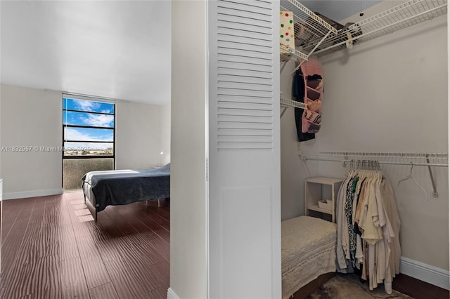 2500 NE 135th St Unit C711, North Miami, FL 33181 - walk in closet featuring wood finished floors