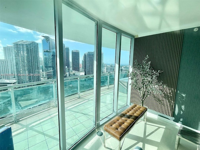 350 S Miami Ave Unit 3602, Miami, FL 33130 - balcony with a skyline view