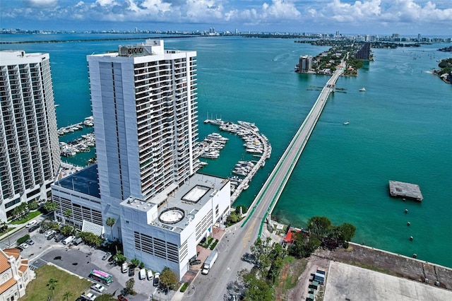 555 NE 15th St Unit 15B, Miami, FL 33132 - view of urban area with a large body of water and a notable bridge