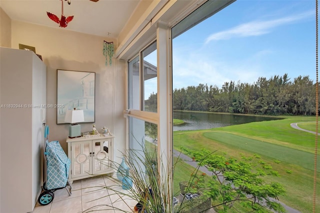 800 SW 125th Way Unit 405O, Pembroke Pines, FL 33027 - sunroom with a water view and golf course view