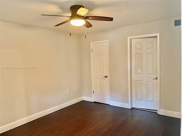 15661 SW 104th Ter Unit 3112, Miami, FL 33196 - unfurnished bedroom with dark wood-type flooring and ceiling fan