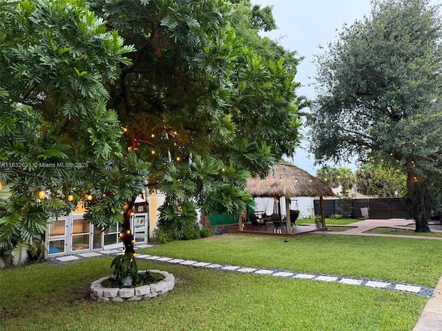 5838 Madison St, Hollywood, FL 33023 - view of yard featuring a gazebo