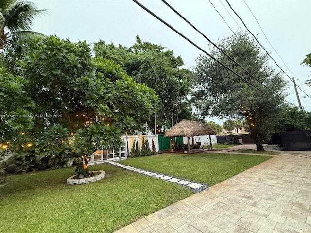 5838 Madison St, Hollywood, FL 33023 - view of yard with a gazebo
