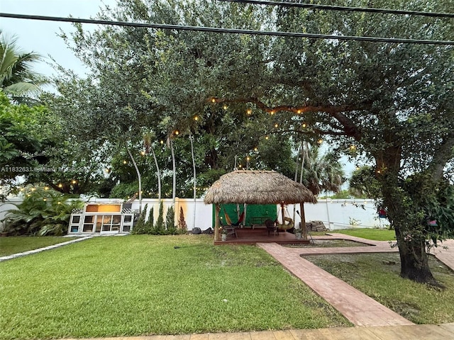 5838 Madison St, Hollywood, FL 33023 - view of yard featuring a gazebo