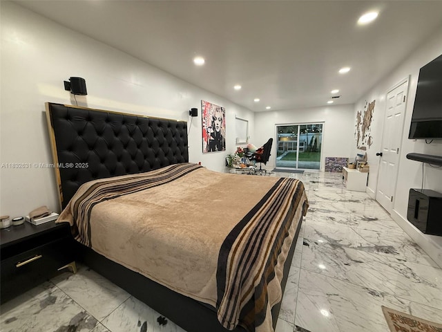 5838 Madison St, Hollywood, FL 33023 - bedroom with marble finish flooring and recessed lighting