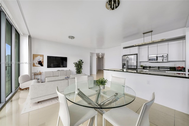 1111 SW 1st Ave Unit 2914-N, Miami, FL 33130 - dining room with light tile patterned floors