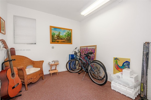 8445 SW 80th Pl, Miami, FL 33143 - sitting room with carpet flooring and baseboards