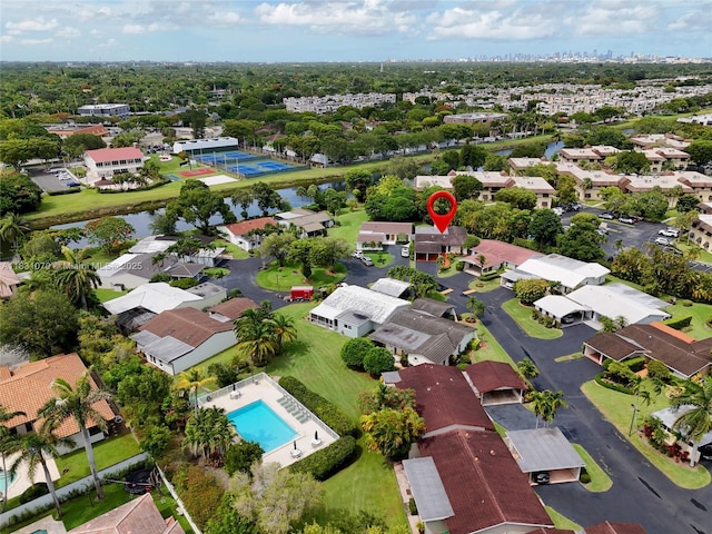 8445 SW 80th Pl, Miami, FL 33143 - aerial overview of property's location with nearby suburban area
