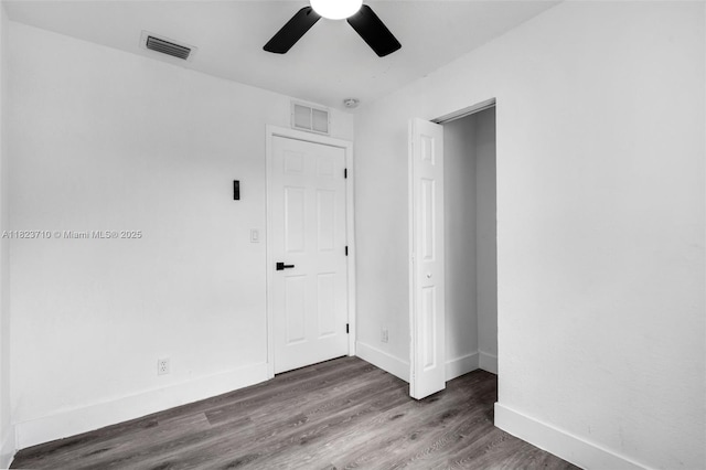 6117 NW 9th St, Margate, FL 33063 - unfurnished room featuring a ceiling fan and wood finished floors