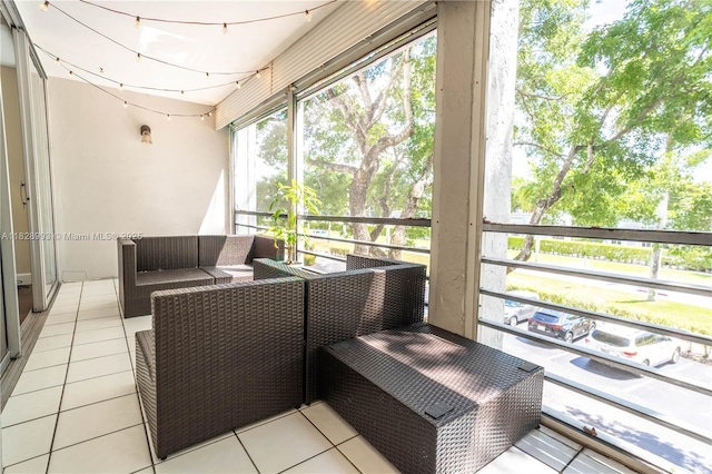 view of sunroom