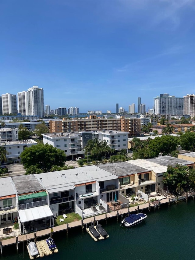 3703 NE 166th St Unit 905, North Miami Beach, FL 33160 - drone / aerial view of city skyline