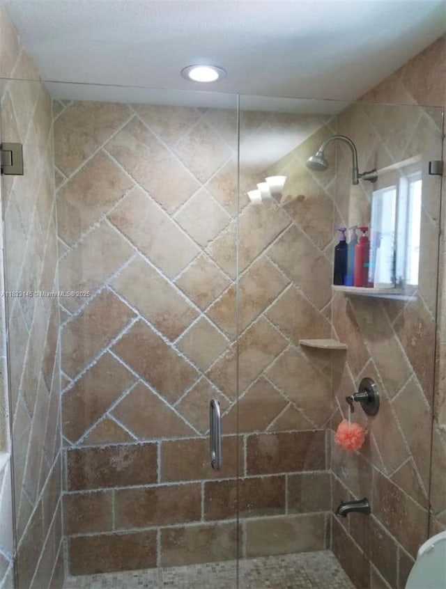 65821 Overseas Hwy, Long Key, FL 33001 - bathroom with a shower stall and recessed lighting