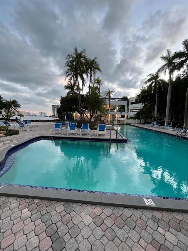 3600 NE Mystic Pointe Dr Unit 1010, Aventura, FL 33180 - community pool with a patio area