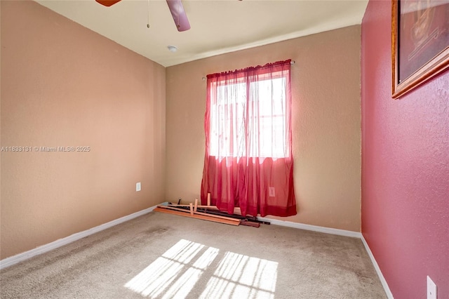 8956 SW 18th St Unit 1106, Miramar, FL 33025 - spare room with carpet flooring and ceiling fan