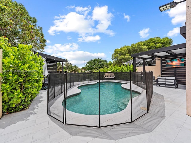 171 NW 152nd Ave, Pembroke Pines, FL 33028 - view of swimming pool with a patio and a pergola