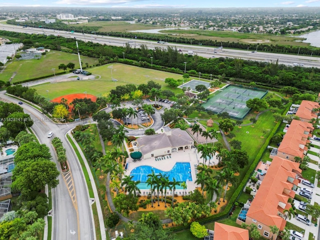 171 NW 152nd Ave, Pembroke Pines, FL 33028 - aerial view of a highway and a pool area