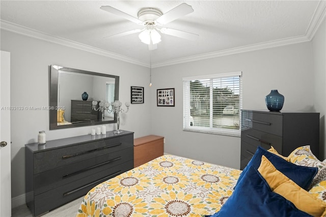 1173 NW 134th Pl, Miami, FL 33182 - bedroom with crown molding and ceiling fan