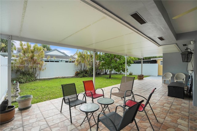 1173 NW 134th Pl, Miami, FL 33182 - fenced backyard with a patio