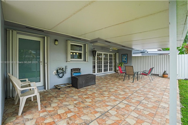 1173 NW 134th Pl, Miami, FL 33182 - view of patio / terrace featuring outdoor dining area and ceiling fan