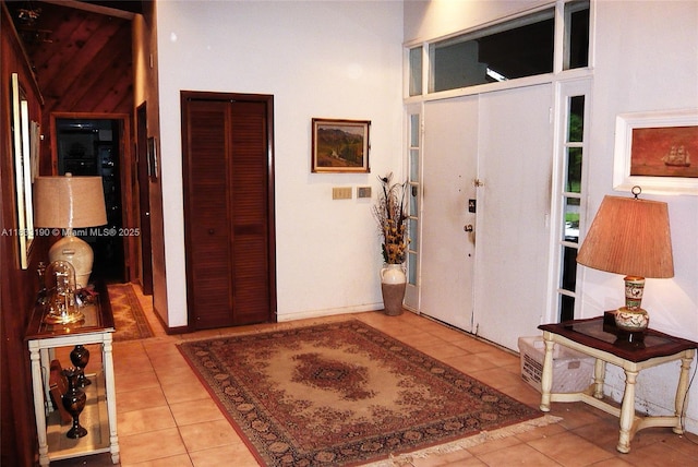17123 SW 78th Pl, Palmetto Bay, FL 33157 - tiled foyer entrance with a towering ceiling