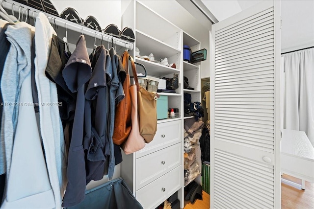540 Brickell Key Dr Unit 412, Miami, FL 33131 - spacious closet featuring light wood finished floors