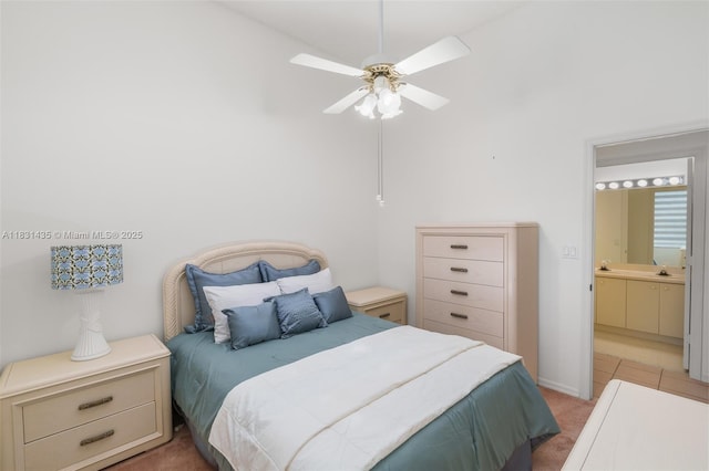 2373 NW 195th Ave, Pembroke Pines, FL 33029 - bedroom with connected bathroom and light carpet
