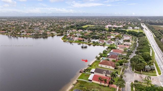 2373 NW 195th Ave, Pembroke Pines, FL 33029 - aerial view of residential area featuring a large body of water