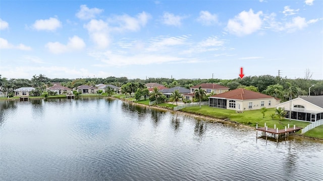 2373 NW 195th Ave, Pembroke Pines, FL 33029 - water view featuring nearby suburban area and a boat dock