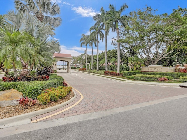2373 NW 195th Ave, Pembroke Pines, FL 33029 - view of decorative street featuring curbs and a gated entry