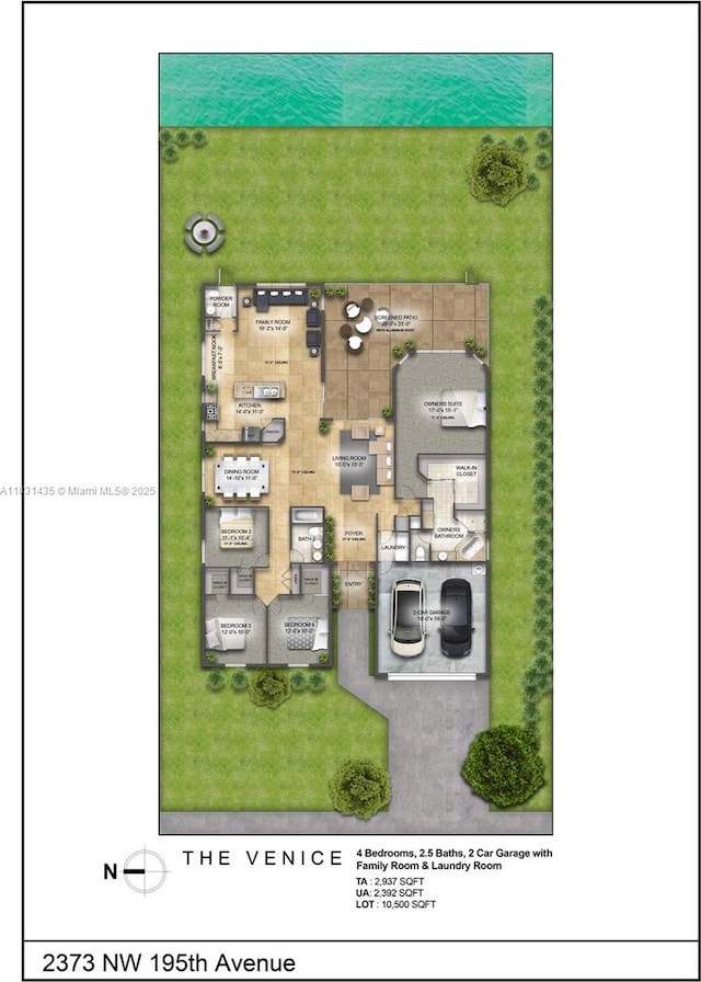 2373 NW 195th Ave, Pembroke Pines, FL 33029 - view of home floor plan