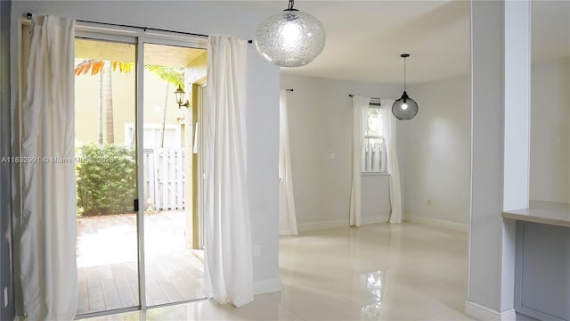 1491 SE 25th Ter Unit 1491, Homestead, FL 33035 - unfurnished dining area featuring baseboards and tile patterned floors