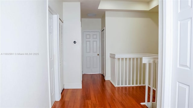 1491 SE 25th Ter Unit 1491, Homestead, FL 33035 - hall with wood finished floors and baseboards