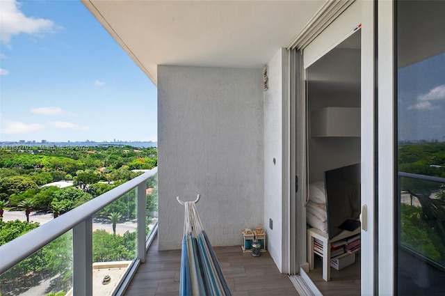 4250 Biscayne Blvd Unit 1206, Miami, FL 33137 - balcony with view of wooded area