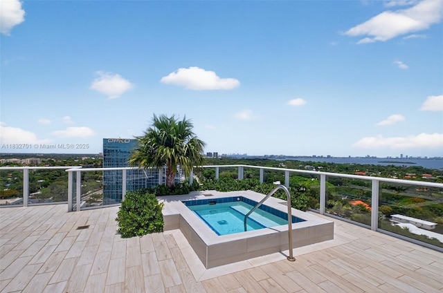 4250 Biscayne Blvd Unit 1206, Miami, FL 33137 - view of swimming pool with a hot tub