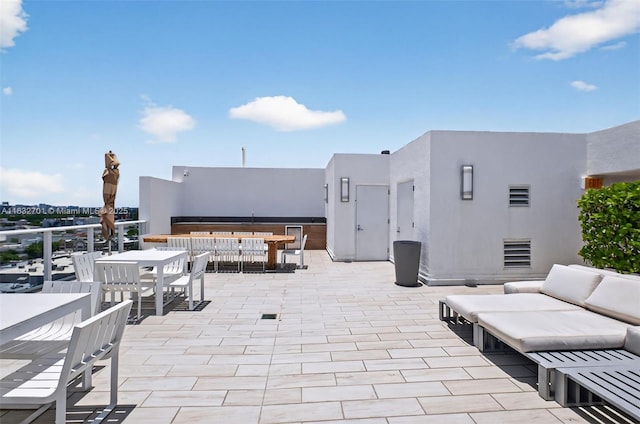 4250 Biscayne Blvd Unit 1206, Miami, FL 33137 - view of patio / terrace with outdoor dining area and outdoor lounge area