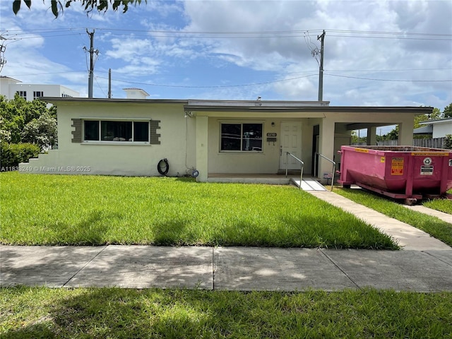 6250 SW 16th Ter, West Miami, FL 33155 - single story home with stucco siding and a front yard