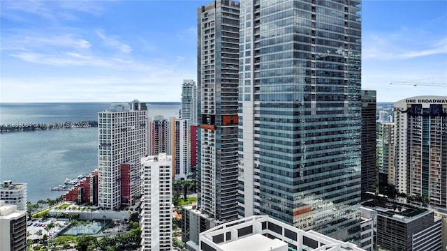 1425 Brickell Ave Unit 42E, Miami, FL 33131 - view of property featuring a water view and a city view