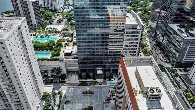 1425 Brickell Ave Unit 42E, Miami, FL 33131 - view of urban area with a pool