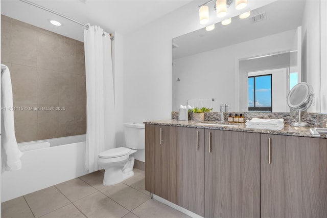5350 NW 84th Ave Unit 1513, Doral, FL 33166 - full bathroom featuring vanity, shower / bath combo, and tile patterned floors
