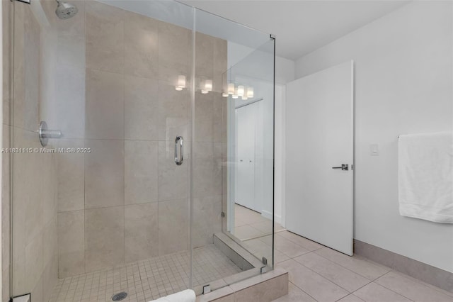 5350 NW 84th Ave Unit 1513, Doral, FL 33166 - full bathroom with a shower stall and tile patterned flooring