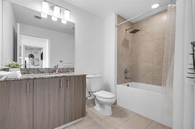 5350 NW 84th Ave Unit 1513, Doral, FL 33166 - full bath featuring tile patterned floors, shower / bath combo with shower curtain, and vanity