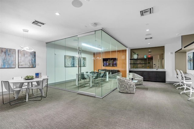 5350 NW 84th Ave Unit 1513, Doral, FL 33166 - dining area with carpet and recessed lighting