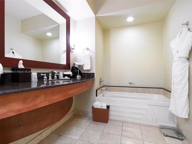18001 Collins Ave Unit 1416-1417-1418, Sunny Isles Beach, FL 33160 - full bath with a bath, recessed lighting, and vanity