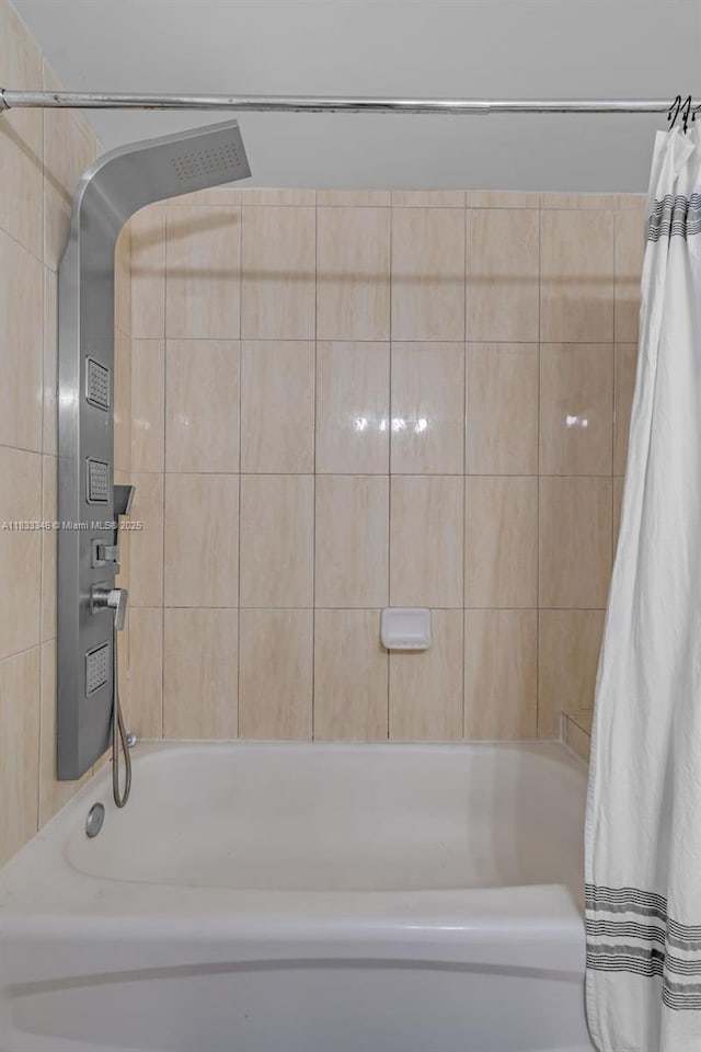 1750 N Bayshore Dr Unit 1204, Miami, FL 33132 - bathroom with shower / tub combo with curtain