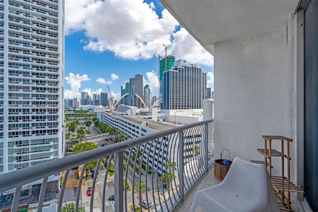1750 N Bayshore Dr Unit 1204, Miami, FL 33132 - balcony with a skyline view