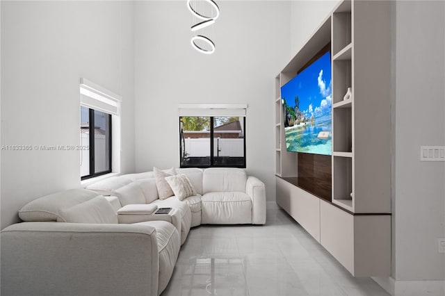 18082 SW 152nd Ct, Miami, FL 33187 - living area featuring a towering ceiling