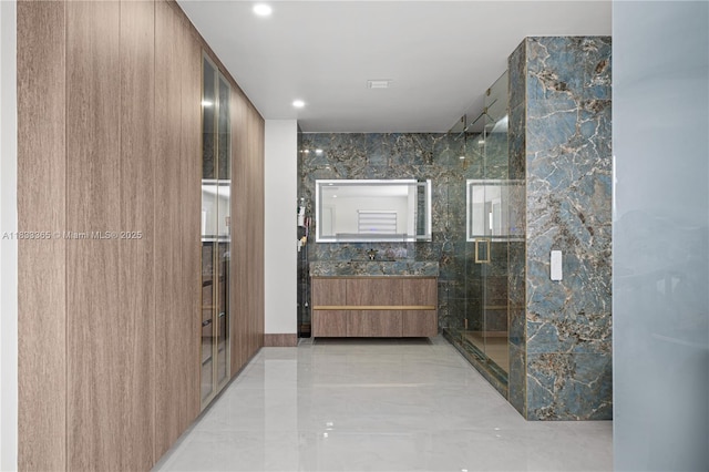 18082 SW 152nd Ct, Miami, FL 33187 - bathroom with vanity and a shower stall